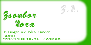 zsombor mora business card